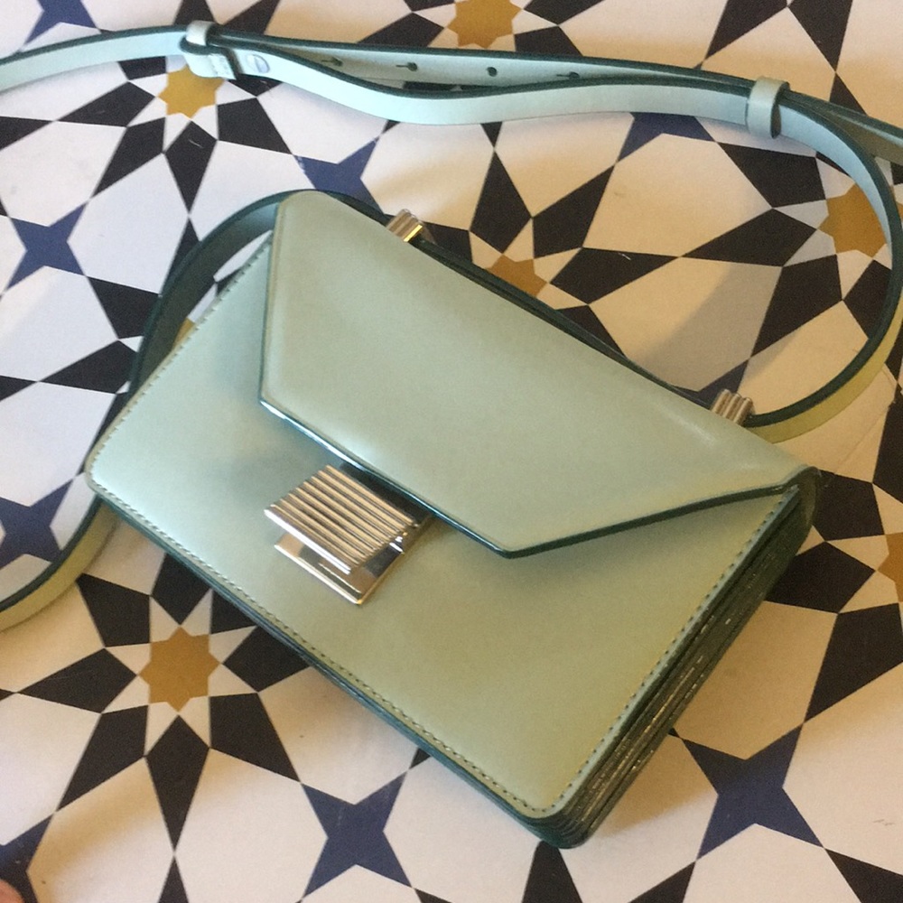 Charles & Keith pastel green crossbody bag